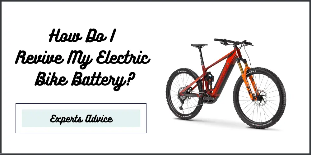 How Do I Revive My Electric Bike Battery?
